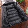 SWJGLITTR Men's Winter Skinny Hooded Jacket Windproof Thick Quilted Casual Padded Coat Full Zip Slim Fit Warm Outwear (Grey,4X-Large) view 2