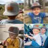 ZOTIMEF Personalized Baby Baseball Hat - Custom Name Leather Patch Trucker Cap - Adjustable Snapback for Infant, Kid, Adult Grey No Mesh, Small-Large view 3