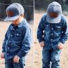 ZOTIMEF Personalized Baby Baseball Hat - Custom Name Leather Patch Trucker Cap - Adjustable Snapback for Infant, Kid, Adult Grey No Mesh, Small-Large view 4