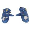 Keenso Kids Ski Gloves Winter Gloves for Boys Girls, Windproof & Finger Linked Design, Cute Prints, Multifunctional Use (Blue)