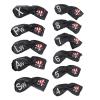 11 pcs Golfs Cephalic Covers, PU Leather Golfs Headcovers, Golfs Club Headcovers with Embroidered Numbers fits Most Clubs