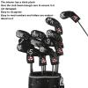 11 pcs Golfs Cephalic Covers, PU Leather Golfs Headcovers, Golfs Club Headcovers with Embroidered Numbers fits Most Clubs view 2