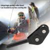 Gavigain Fishing Rod Roller Tip Stainless Steel Double Pulley Guide Ring Roller Rod Tip for Sea Fishing Boat Trolling Black view 3