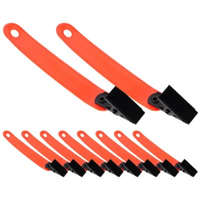BESPORTBLE 12pcs Glow Trail Marking Clips Reflector Clips for Outdoor Hiking Archery and Night Running Tree Markers for Easy Visibility