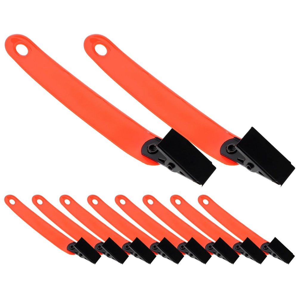 BESPORTBLE 12pcs Glow Trail Marking Clips Reflector Clips for Outdoor Hiking Archery and Night Running Tree Markers for Easy Visibility