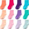 Aroveea Baby Toddler Socks Grip Non Slip Boys Girls Cotton 12 Pack for 5-7 Years Kids Ankle Cute Socks 6M-7Years view 1