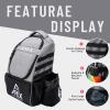 Apex Outdoors Disc Golf Bag, Large Disc Golf Backpack Holds Over 21 Discs, Durable & Lightweight with Multiple Storage Pockets view 3