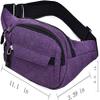 Sports belt bag neutral waterproof and hard-wearing adjustable waistband 4 pockets Large capacity Suitable for running, traveling, hiking and outdoor sports view 4