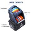 Apex Outdoors Disc Golf Bag, Large Disc Golf Backpack Holds Over 21 Discs, Durable & Lightweight with Multiple Storage Pockets view 2