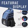 Apex Outdoors Disc Golf Bag, Large Disc Golf Backpack Holds Over 21 Discs, Durable & Lightweight with Multiple Storage Pockets view 3