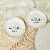 Custom Initials Jewelry Dish, Personalized Monogram Wedding Ring Dish, Ceramic Trinket Tray, Decorative Jewelry Plate, Newlywed Gifts for Couples, Engagement Gift, Ring Holder for Her view 3