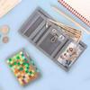Lamiza Kids Wallet for Boys Girls Teens Trifold, Canvas Toddler Wallet for Boys, Cute Zipper Wallets Youth with Coin Pocket Card Holders, Novelty Wallets for Childrens Birthday Gifts (Chequers) view 2