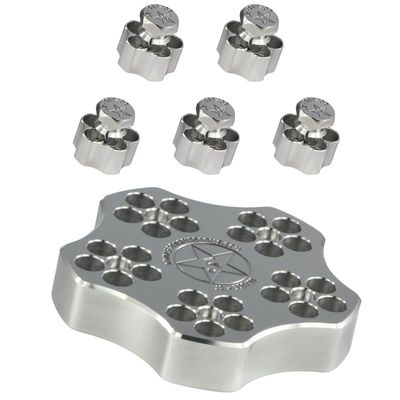 5 Star J2-357/38 4" Cylinder Range Block Kit fits Ruger LCR, Smith & Wesson 36, 42, 60, 340, 360, 640, 642, Bodyguard, and Airweight variants: 36, 37, 38, 42, 48, Charter Arms .38 Special