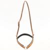 BAR H EQUINE Western Horse Genuine Leather Hand Tooled Nose Band Tan view 2