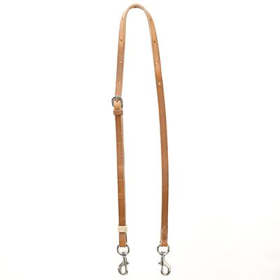 BAR H EQUINE Horse Genuine Leather Tie Downs Snap Ends Tan