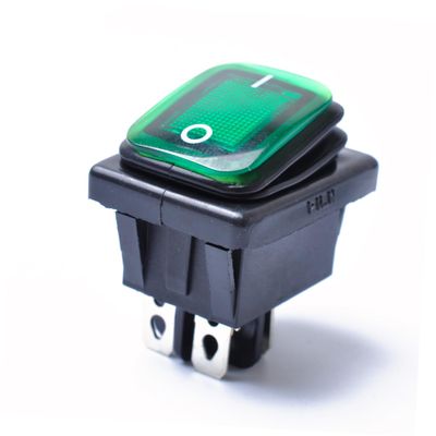INOOMP 4 Rocker Toggle Off Boat Rocker Switch Light Switch Lighted Toggle Car Boat Fuse Round