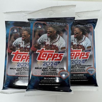 2024 TOPPS Baseball Series 1 Fat Packs - Contains 3 Fat Packs