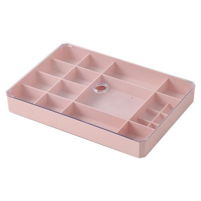 PBENO Jewelry Box Simple Multi Grid Jewelry Storage Box Jewelry Box Jewelry Storage Box Storage and Organization Square Box with Lid Storage Box (Color : C, Size : 10.2 * 7.3 * 1.4in)