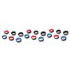 ARTIBETTER 18pcs Multipurpose Securing Straps for Fishing Rods Skid Bandage Fixture Red Black and Reusable Organization Device for Home Garage and Boat view 1