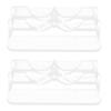 IMIKEYA 1 Pair ice skates display Skates Holder hockey roller skates for kids adult ice skates aldult Ski board display stand rack support frame roller skating pvc Accessories roller view 1