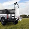 Hitch Mounted Deer Hoist Truck Hitch Game Hoist, 360 Swivel Adjustable Height 600 Lbs Capacity Truck Crane Pickup Truck Crane (Include Roller/Hook/Hanging Rod/Extension Rod) view 3