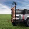 Hitch Mounted Deer Hoist Truck Hitch Game Hoist, 360 Swivel Adjustable Height 600 Lbs Capacity Truck Crane Pickup Truck Crane (Include Roller/Hook/Hanging Rod/Extension Rod) view 4