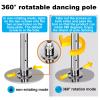 JXYQZD Pole Dance Pole for Home, Removable Spinning Static Dancing Pole, Adjustable Height for Home Bedroom Apartment Club, Loads 440lbs view 4