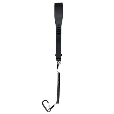 Portable Fishing Gripper with Lanyard Plastic Fishing Tongs Saltwater Fish Holder Handle Grab Fishing Accessories Fishing Grippers with Lanyard - Black