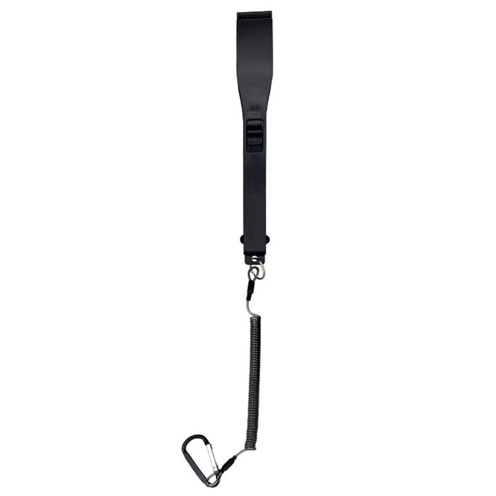 Portable Fishing Gripper with Lanyard Plastic Fishing Tongs Saltwater Fish Holder Handle Grab Fishing Accessories Fishing Grippers with Lanyard - Black