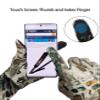 WOLFHUNT Lightweight Camouflage Hunting Gloves Full Finger, Men/Women Anti-Slip Camo Gloves for Hunting, Camo MP, M/L view 2