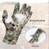 WOLFHUNT Lightweight Camouflage Hunting Gloves Full Finger, Men/Women Anti-Slip Camo Gloves for Hunting, Camo MP, M/L view 3