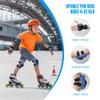 GEQID Kids Knee Pads Elbow Pads Wrist Guards Set ,Protective Gear for 4-6-12 Boys Girls Roller Skating Scooter Skateboarding Bike (Blue, Free Size (4-12 Years or 40-80lbs)) view 2