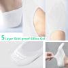 DIBAOLONG Womens High Waist Yoga Pants Cutout Ripped Tummy Control & No Show Socks Non Slip Flat Boat Line Low Cut Socks view 3