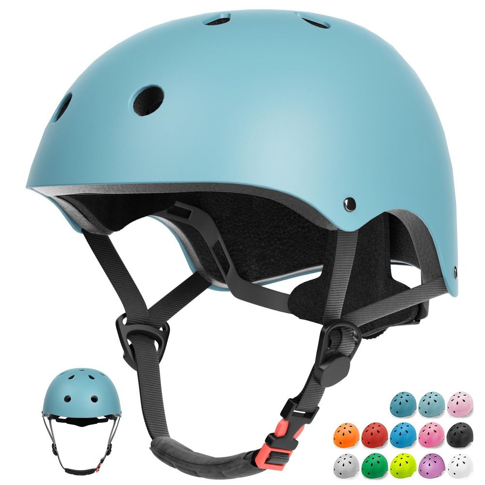 Glaf Toddler Helmet 2-4 Years Kids Bike Helmets for 2-8 Years Old Baby Girls Boys Multi-Sport Helmet Adjustable Skateboard Bicycle Helmet Lightweight 3 Sizes for Toddler to Youth (Dark Blue, Small)