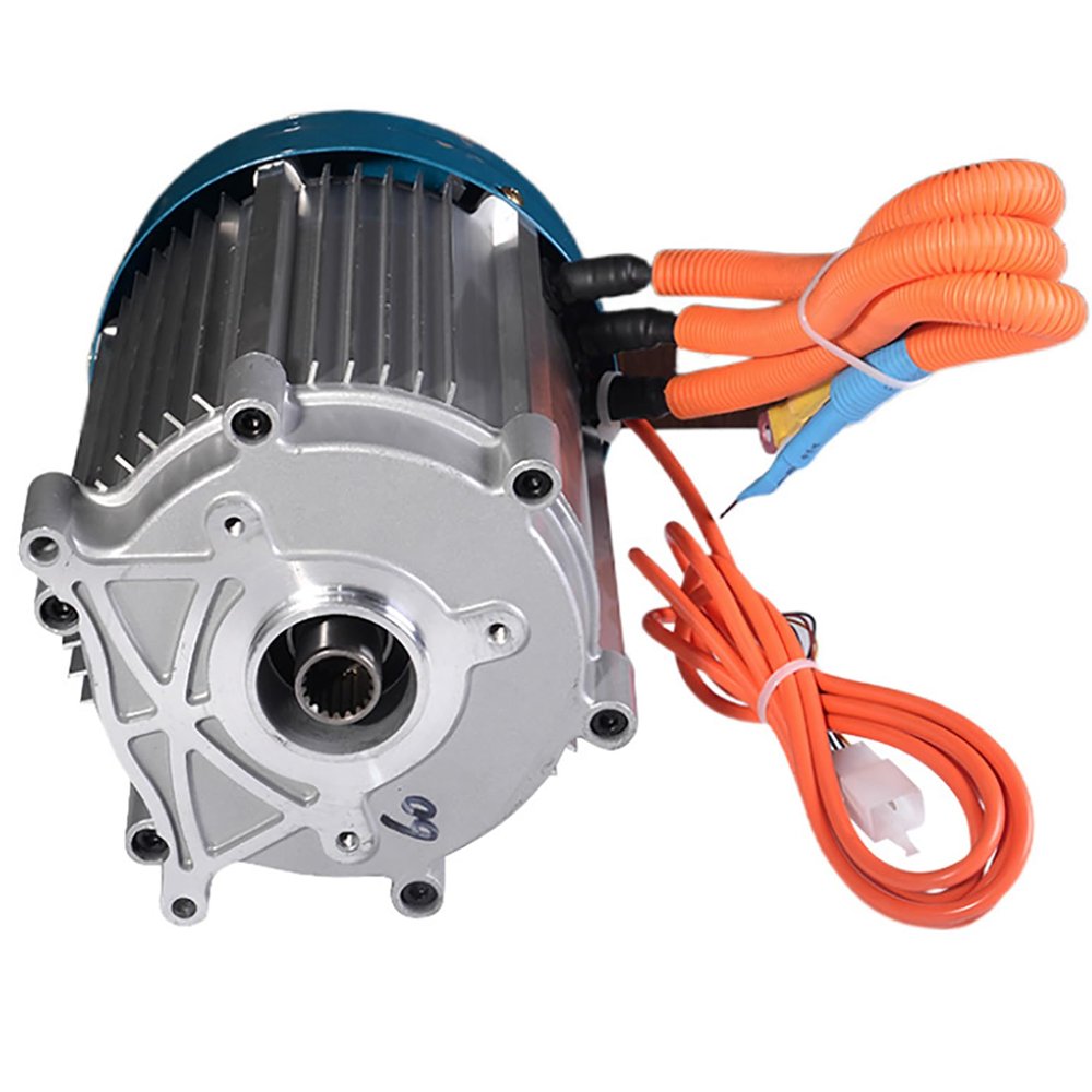 YHOZHUT 1800W - 3500W 48V / 60V / 72V Permanent Magnet Brushless DC Motor Differential Speed Electric Vehicles High Power Copper Core Motor DIY Accessories for Electric Tricycles,3500w,72V