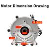 YHOZHUT 1800W - 3500W 48V / 60V / 72V Permanent Magnet Brushless DC Motor Differential Speed Electric Vehicles High Power Copper Core Motor DIY Accessories for Electric Tricycles,3500w,72V view 2