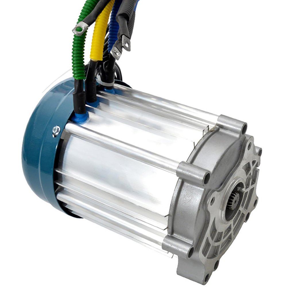 YHOZHUT 1500W - 3500W Permanent Magnet Brushless DC Motor Differential Speed Electric 48V 60V 72V DIY Accessories for Electric Tricycle High Power Copper Core Motor for Electric Cars,2500w,48V