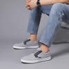 ANALEAF Mens Casual Oxfords Fashion Sneakers Soft Comfortable Lace-Up Dress Shoes Grey view 2