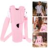 Happyyami Water Bottle Bag Carrier Bottle Sling Holder Case Pouch Cover Neoprene Tumbler Bottle Bag Portable Water Bottle Holder with Shoulder Strap for Travel, Pink view 4