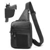 VTACOUTV Concealed Carry Gun Bag for Handguns, CCW Sling Bag for Men Women, Crossbody Shoulder Bag Chest Pack Gun Pouch for Handguns Range Bags of Travel Sports Hiking(Black) view 1