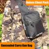 VTACOUTV Concealed Carry Gun Bag for Handguns, CCW Sling Bag for Men Women, Crossbody Shoulder Bag Chest Pack Gun Pouch for Handguns Range Bags of Travel Sports Hiking(Black) view 2