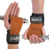 COFIT Wrist Straps for Weightlifting, Workout Wrist Wraps with Dual-Layer Oxford Leather, Enhanced Grip for Optimal Hand and Wrist Protection for Deadlift and Dumbbel - Standard size Brown view 1