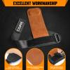 COFIT Wrist Straps for Weightlifting, Workout Wrist Wraps with Dual-Layer Oxford Leather, Enhanced Grip for Optimal Hand and Wrist Protection for Deadlift and Dumbbel - Standard size Brown view 4