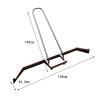 HEARSO Court Water Pusher, Easy to Assemble Stainless Steel Tennis Court Squeegee Rain Shuttle Broom, Suitable for Basketball Courts, Tennis Courts, Parking Lots (Color : Style 2) view 2