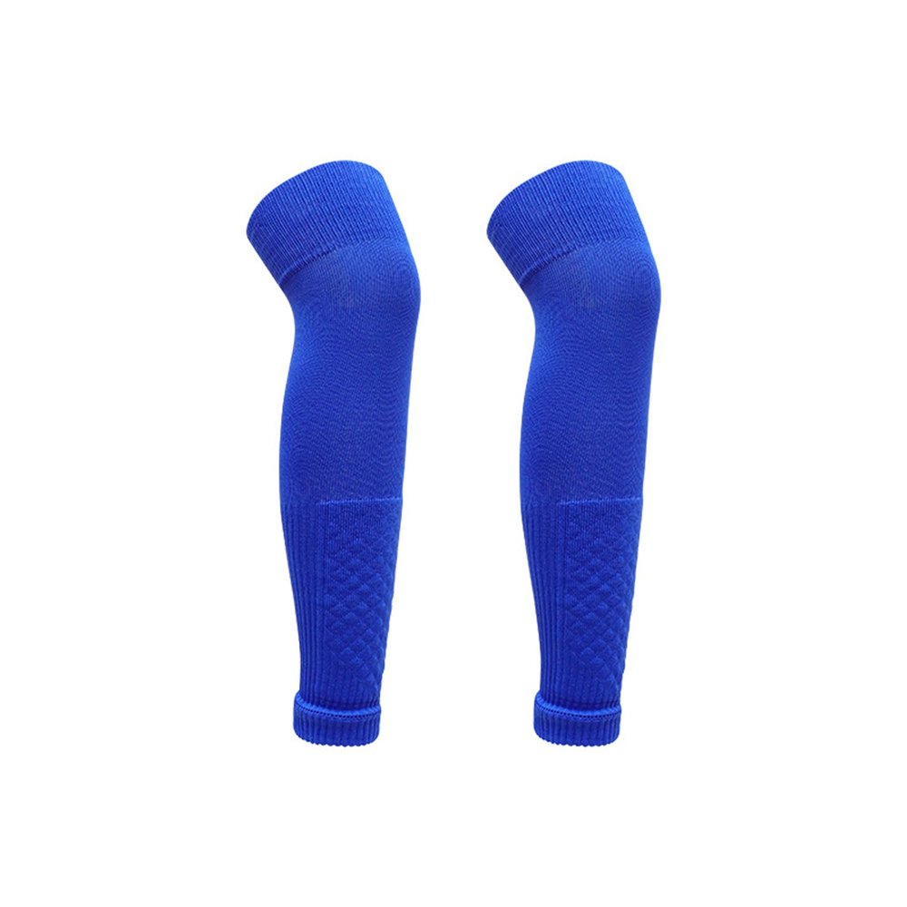 Bestgift Knee High Soccer Thigh Protectors Breathable Soft Sports Calf Socks Long Calf Socks Blue L