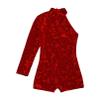 FEESHOW Kids Girls Sparkling Shiny Gymnastic Dance Leotards Biketard Jumpsuit with Shorts Dancewear Burgundy A 10 Years view 4