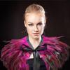 ihreesy Feather Shawl Collar,Feather Shrug Cape Shoulder Wrap Feathers Neck Collar Halloween Costume Party Decoration,Brown view 4