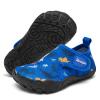 Racqua Toddler Boys Girls Water Shoes Slip-On Quick Dry Aqua Kids Shoes Barefoot Breathable Swim Lightweight Beach Shoes Toddler Blue Dinosaur 10 view 1