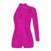 FEESHOW Kids Girls Sparkling Shiny Gymnastic Dance Leotards Biketard Jumpsuit with Shorts Dancewear Hot Pink A 10 Years view 2