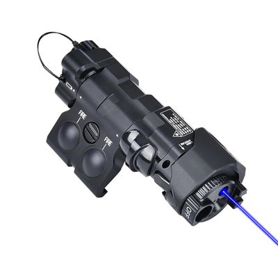 Plastic ML C+ Box Laser Sightswith IR Laser + Red/Green/Blue Laser Sight + IR Fill Light + Strobe/Momentary/Constant Modes Whitelight LED 220 Lumens Flashlight (Blue Laser BK (Plastic))